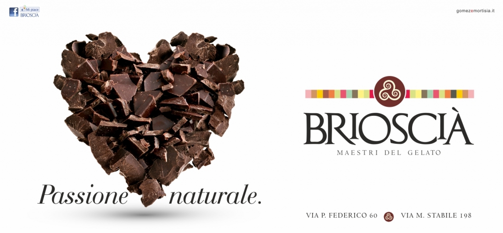 Campagna pubblicitaria gelateria Brioscià Palermo - Danilo Li Muli - Gomez & Mortisia