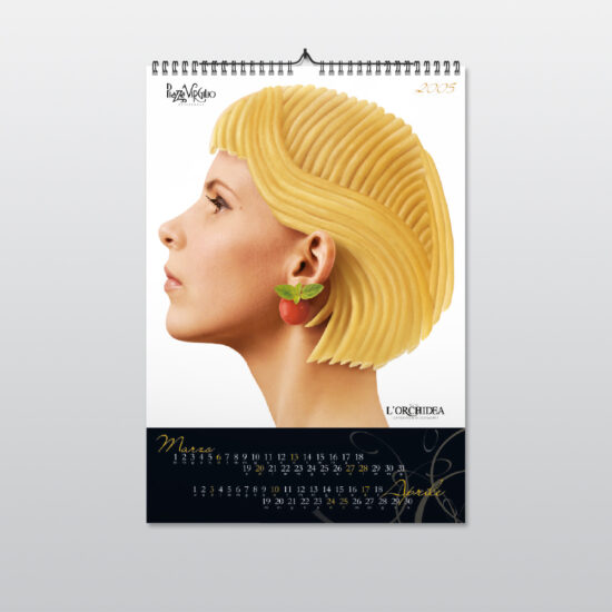 Calendario Piazza Virgilio L'Orchidea 2005 - Danilo Li Muli - Gomez & Mortisia