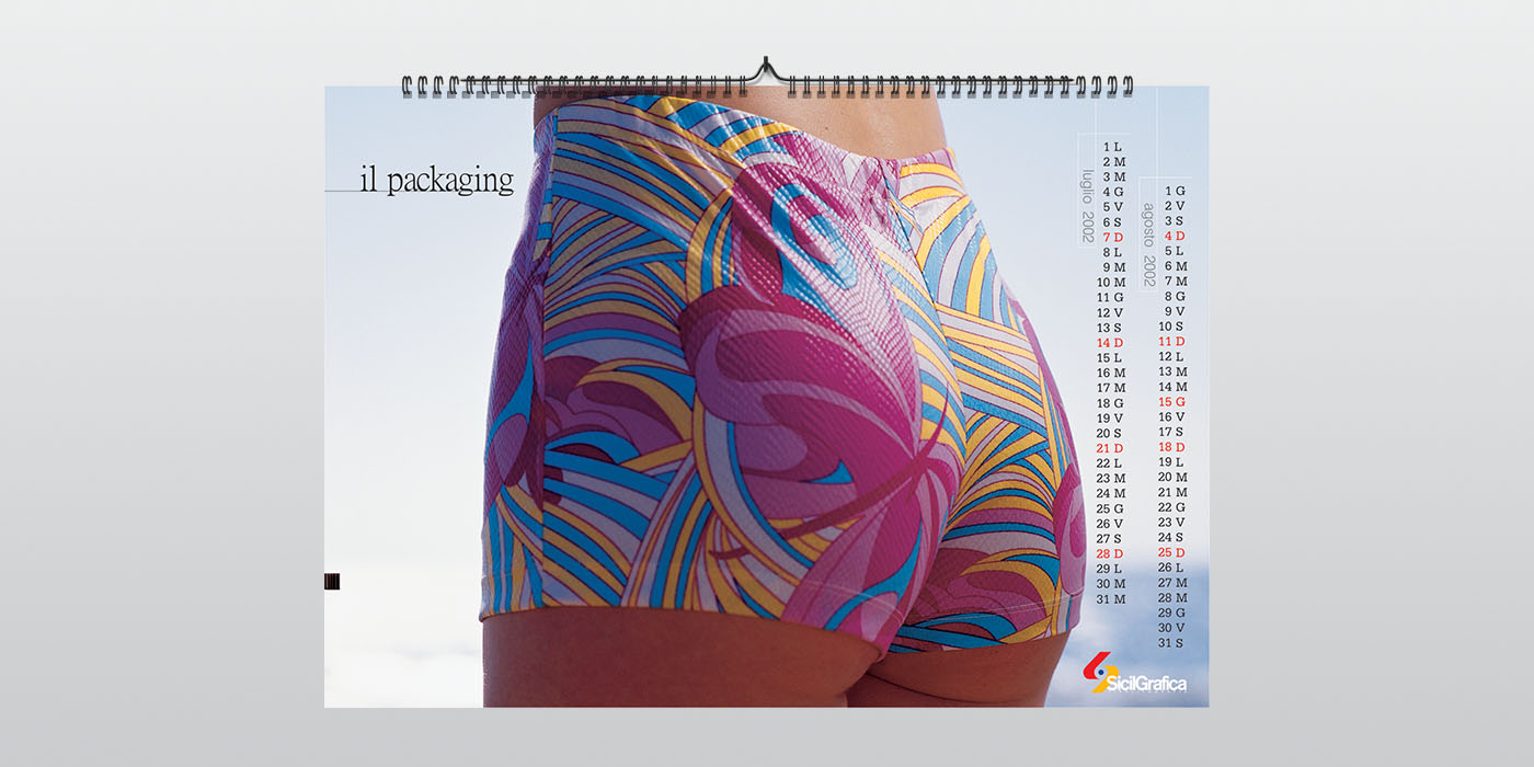 Calendario Sicilgrafica 2002 - Danilo Li Muli - Gomez & Mortisia