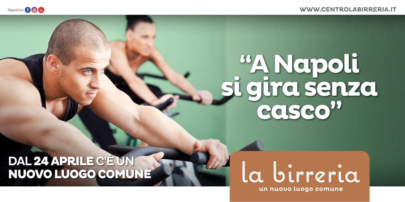 Campagna Centro commerciale La Birreria Napoli - Gomez & Mortisia - Danilo Li Muli